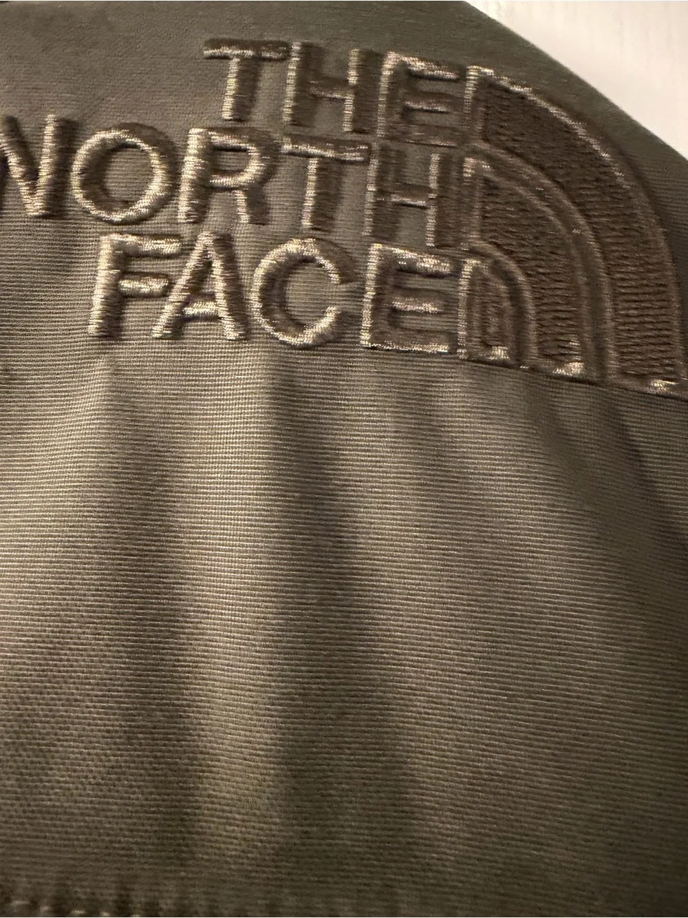 The North Face Men's Olive Green Insulated Parka with Faux-Fur Hood